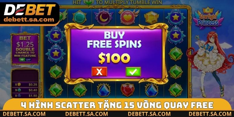 4 hình Scatter tặng 15 vòng quay free
